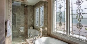 Frameless Shower Glass in Roswell, GA luxury bathroom